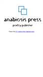 Mobile Screenshot of anabiosispress.org
