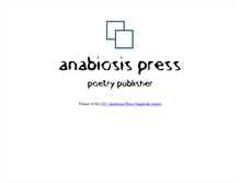 Tablet Screenshot of anabiosispress.org